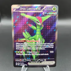 Iron Leaves EX 186/162 Pokemon Card - SV05: Temporal Forces - NM - Image 1