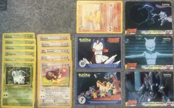 Pokemon The First Movie, MewTwo Strikes Back Topps, & Vintage Jungle Card lot - Image 1