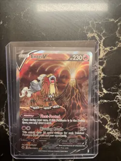 Pokemon Entei v TCG Full Art Ultra Rare Holo Card GG36/GG70 Crown Zenith NM - Image 1