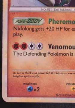 Nidoking 6/102 - Pokemon Triumphant Rare Holo Card Cracked Ice - Image 2
