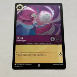 Elsa 40/204 Disney Lorcana The First Chapter Common Cold Foil Card NM - Image 1