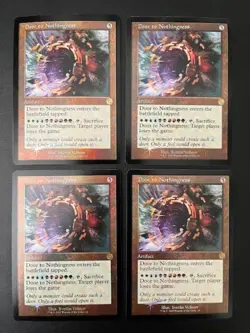 MTG- Door to Nothingness x4 - Brother's War Retro FOIL - Image 1