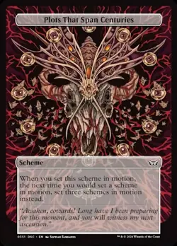 Light Play, English MTG Regular Plots That Span Centuries Commander: Duskmourn: - Image 1