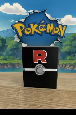 Pokemon Team Rocket Toploader Deck Box All Black | Destined Rivals Theme - Image 2