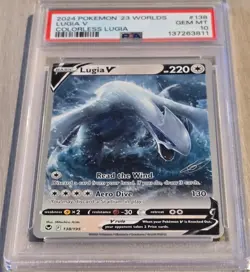 Lugia V #138 2023 Pokemon World Championships Deck PSA 10 Gem Mint - Image 2