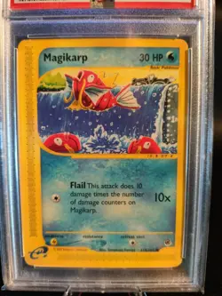 Pokemon Karte Magikarp 118/165 Expedition 2002 PSA 8 Englisch - Image 3