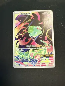 Pokemon TCG Bulbasaur Mega Evolutions Stamped Boxtopper - Image 1