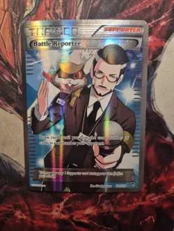 Pokemon TCG - Battle Reporter Full Art Trainer 109/111 XY Furious Fists - NM/LP - Image 1