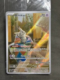 Mimikyu Black Star Promo 075 Sealed Pokemon Center Exclusive Stamp - Image 1