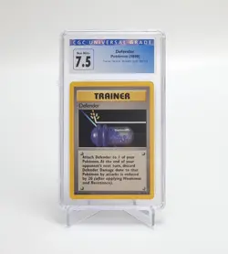 Rare 1999 Pokemon Trainer Deck A Brock's Deck - DEFENDER 80/102 CGC 7.5 - Image 1