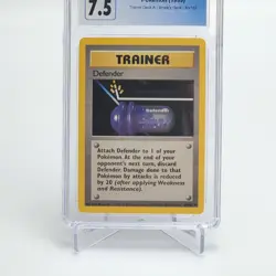 Rare 1999 Pokemon Trainer Deck A Brock's Deck - DEFENDER 80/102 CGC 7.5 - Image 3