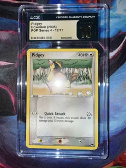 Pokemon TCG 2006 Pidgey POP Series 4 12 CGC 10 Pristine - Image 5