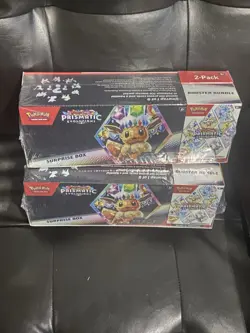 Pokemon Prismatic Evolutions Surprise Box/Booster Sam's Club Bundle Lot Of 2🔥 - Image 1