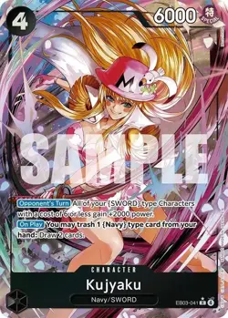 One Piece CCG - EB03 Heroines Edition - EB03-041 - Kujyaku R AA - English - Image 1