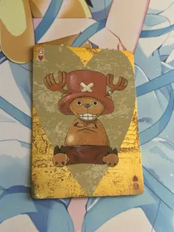 Official One Piece Jump Gold Playing Card Mint - Tony Chopper Six of Hearts - Image 1