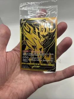 SEALED SWSH077 Zamazenta V Black & Gold Full Art Pokemon TCG Promo Card - Image 5