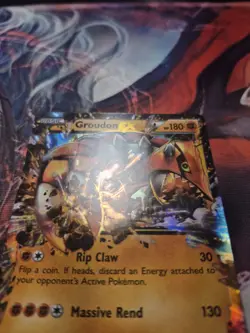 Groudon EX 85/160 Primal Clash Ultra Rare Holo Pokemon Card LP - Image 2