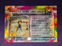 Topps Pokemon Mewtwo strikes back Movie " the future looks bright " Mew Card - Image 2