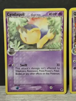 Cyndaquil 45/101 & Quilava 36/101 EX Dragon Frontiers Pokemon Card - Image 2