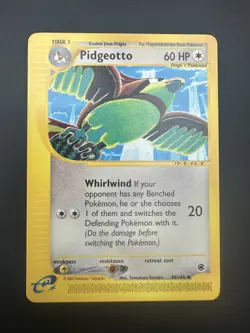 POKEMON EXPEDITION BASE SET E-READER PIDGEOTTO CARD 88/165 - Image 1