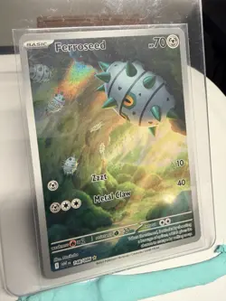 Ferroseed 148/086 SV11W: White Flare Full Art Ultra Rare Holo Pokemon Card NM - Image 2