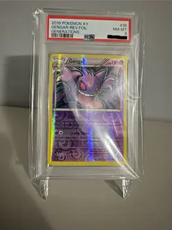 POKEMON GENGAR XY GENERATIONS REVERSE HOLO RARE #35/83 PSA 8 - Image 1