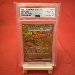 Pikachu Ex Ultra Rare PSA 10 Japanese 236/187 2024 Pokemon Sv8a Graded Card TCG - Image 1