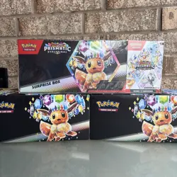 Pokemon Prismatic Evolutions Surprise Box And Booster Bundle- Sam's Club SEALED! - Image 1