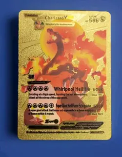 Charizard Pokemon V Evolution HP 586 Gold Foil Excellent Condition - Image 2