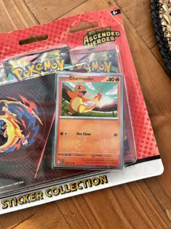 Pokemon Mega Evolution Ascended Heroes Tech Sticker Collection Charmander 🔥🚚 - Image 2