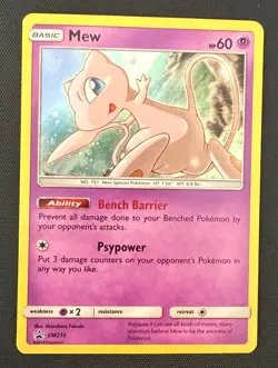 Pokemon TCG - Mew SM215 - Sun & Moon Black Star Promo - Image 1