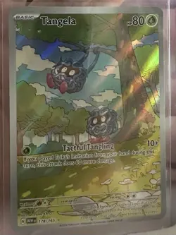 2023 Pokemon TCG Tangela 178/165 SV Scarlet & Violet 151 Illustration Rare Holo - Image 1