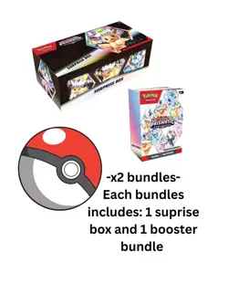 (2) Pokemon Sam's Club Prismatic Evolutions Surprise Box + Booster Bundle Lot ✅✅ - Image 1