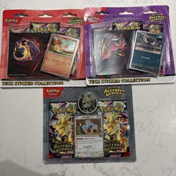 Pokemon TCG Ascended Heroes Tech Sticker Collection x 2 + Larry Blister Pack NEW - Image 1