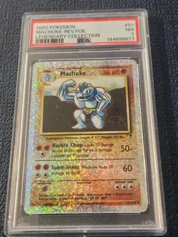 2002 Pokemon Legendary #51 Machoke REV FOIL - Image 1