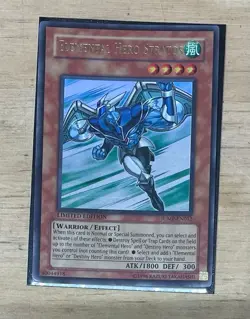 Yu-Gi-Oh! Ultra Rare Elemental Hero Stratos JUMP-EN012 MP - Image 1