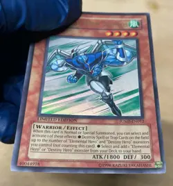 Yu-Gi-Oh! Ultra Rare Elemental Hero Stratos JUMP-EN012 MP - Image 4