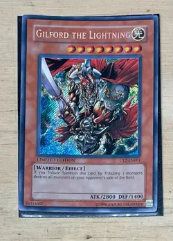 Yugioh! Gilford the Lightning CT2-EN001 2005 Collectors Tin Limited Edition MP - Image 1