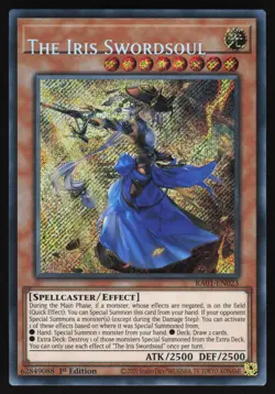 The Iris Swordsoul NAME SHIFT MISPRINT - RA01-EN023 - Secret Rare - Yugioh - Image 1