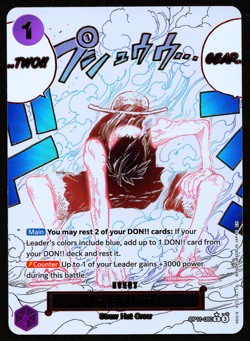 GEAR 2 LUFFY PARALLEL OP11-080 - A FIST OF DIVINE SPEED - ENGLISH ONE PIECE - NM - Image 1
