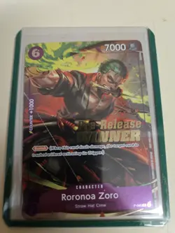 Roronoa Zoro (OP-06 Pre-Release Tournament) [Winner] P-045 Promotion Cards Foil - Image 1