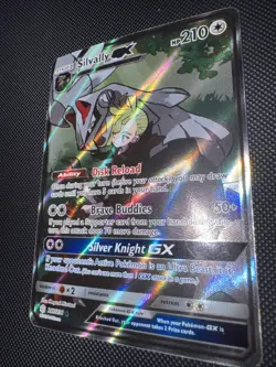 Pokemon TCG Silvally GX Cosmic Eclipse Holo Card 227/236 Full Art Ultra Rare MP - Image 3