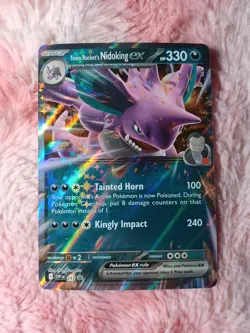 Pokemon Team Rocket's Nidoking ex - 217 Holofoil Scarlet & Violet Promo Card - Image 1