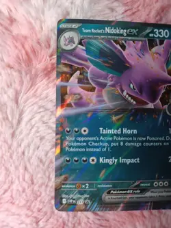 Pokemon Team Rocket's Nidoking ex - 217 Holofoil Scarlet & Violet Promo Card - Image 2