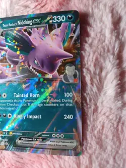 Pokemon Team Rocket's Nidoking ex - 217 Holofoil Scarlet & Violet Promo Card - Image 3