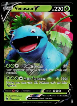 Pokemon Card - Venusaur V Champion's Path 01/73 Ultra Rare - Image 1