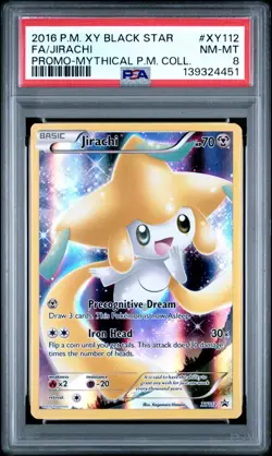PSA 8 Jirachi #XY112 - Mythical Collection Promo Pokemon Card - Pokemon TCG - Image 1