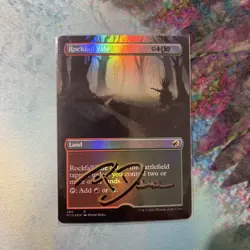 MTG Rockfall Vale Borderless Foil Artist Proof- Piotr Dura - Image 1