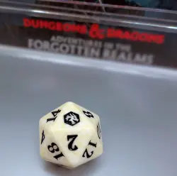 Magic the Gathering Adventures in the Forgotten Realms Spindown D20 - White - Image 2