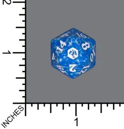 Magic D20 - Adventures In The Forgotten Realms - Blue (MTG Dice) Brand New - Image 1